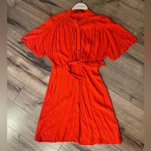 Burnt Orange Zara Dress